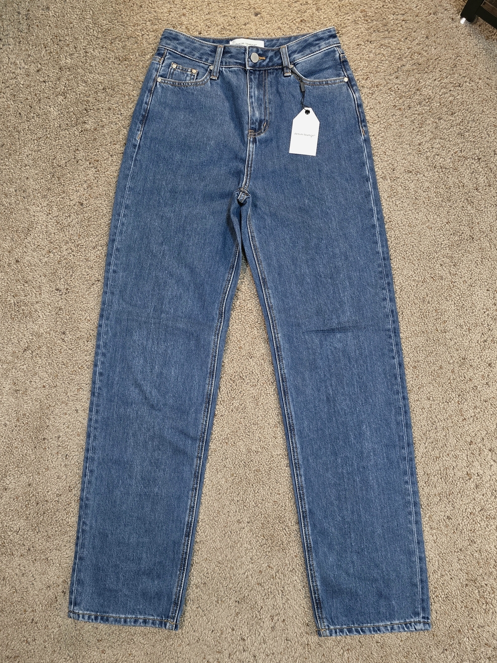 🔥 NWT Insane Gene Denim Lounge Straight Leg Jeans Size 3 / 25